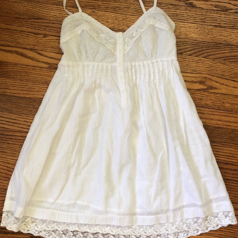 White Boho tank